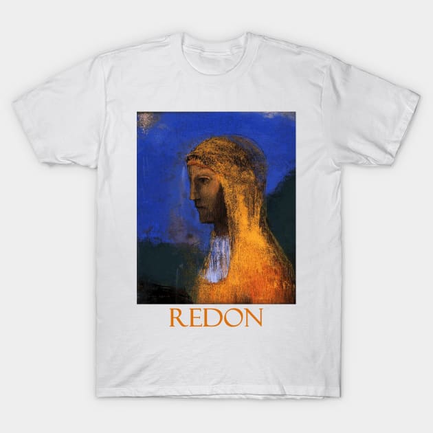 The Druidess (1893) by Odilon Redon T-Shirt by Naves